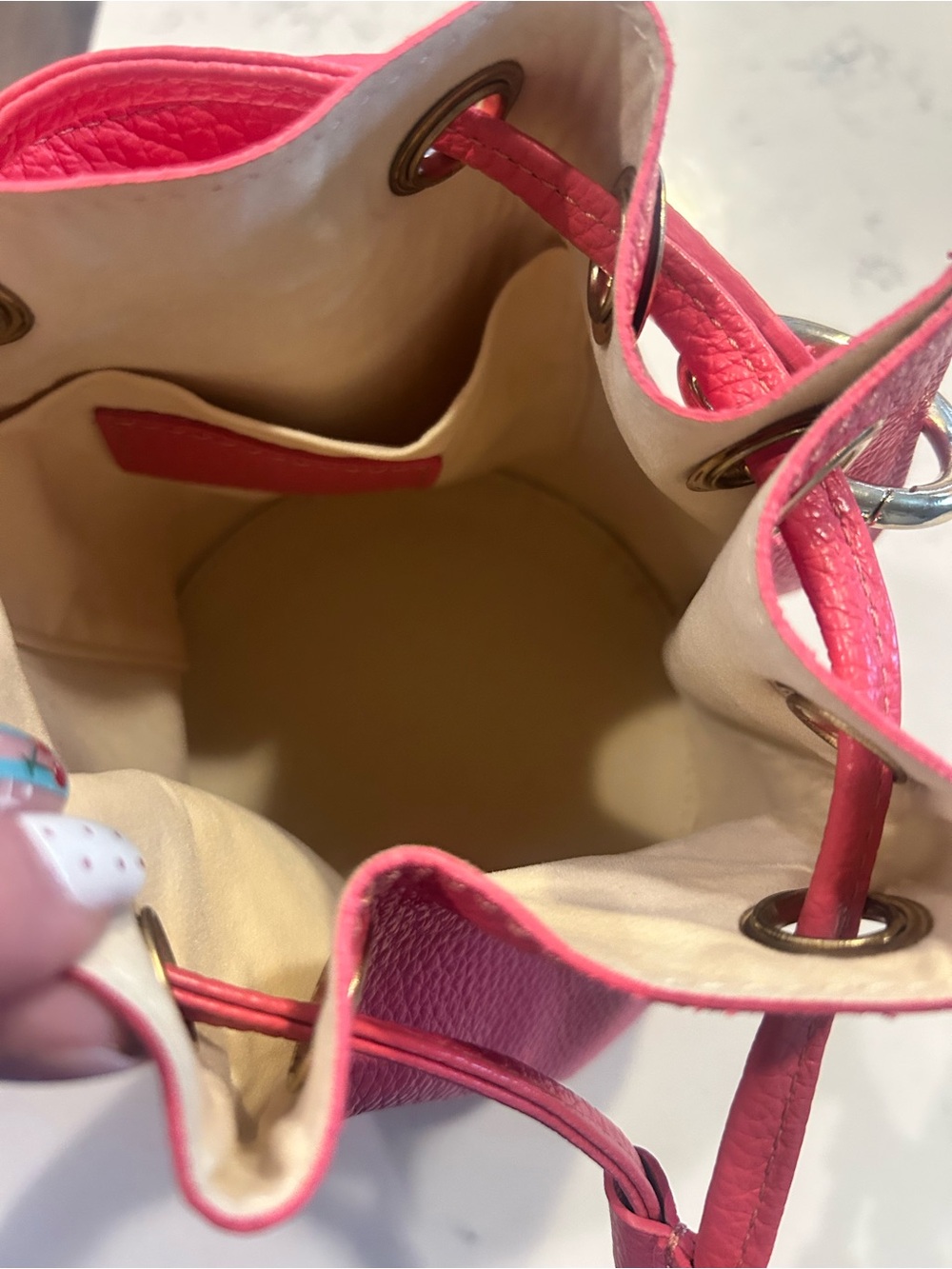 Anna Paola Drawstring Shoulder Bag - Picture 5 of 5